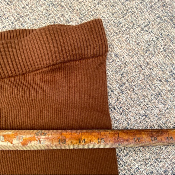 NWOT Rails Jules Ribbed Flare Cotton Silk Blend Pant in Fox size Large - Picture 12 of 16